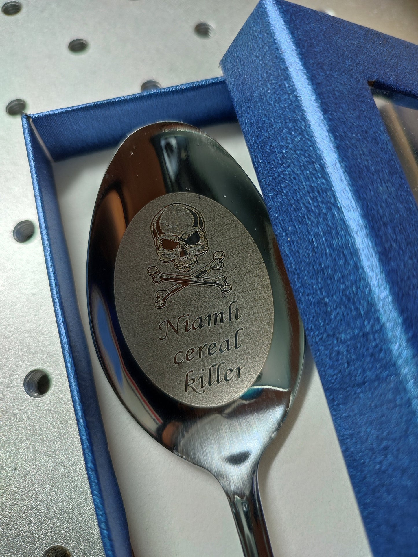 Personalised Dessert Spoon Cereal Killer Personalized Funny Gift - Perfect Cereal Lover Gift