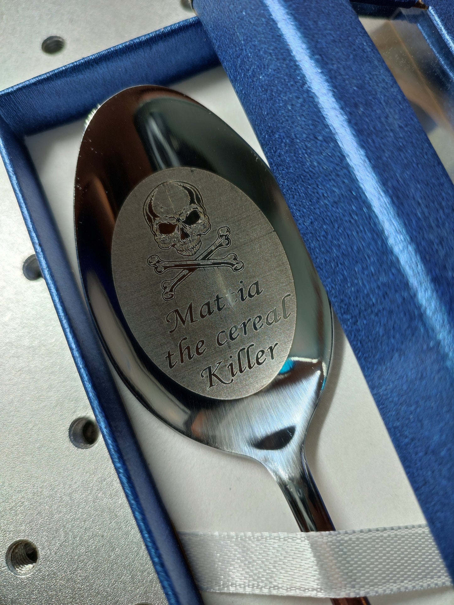 Personalised Dessert Spoon Cereal Killer Personalized Funny Gift - Perfect Cereal Lover Gift