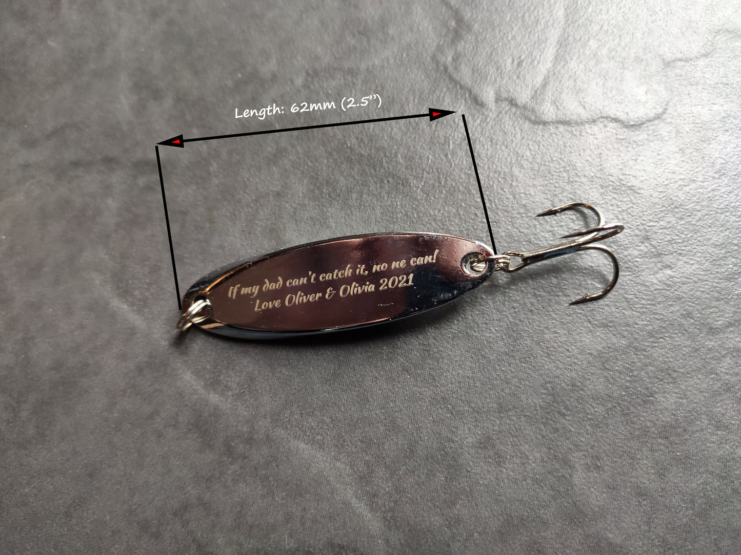 Personalised Laser Engraved Fishing Lure - Best Gift for Fisherman!