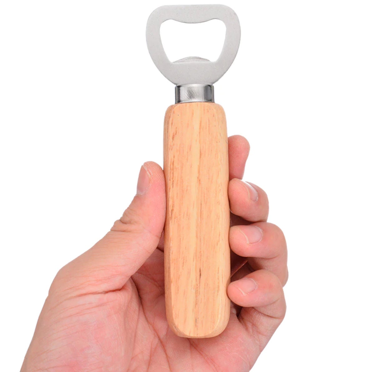 Personalised Wooden Bottle Opener – Custom Engraved Gift for Dad, Grandad, Husband, Birthday, Father’s Day, Christmas, BBQ