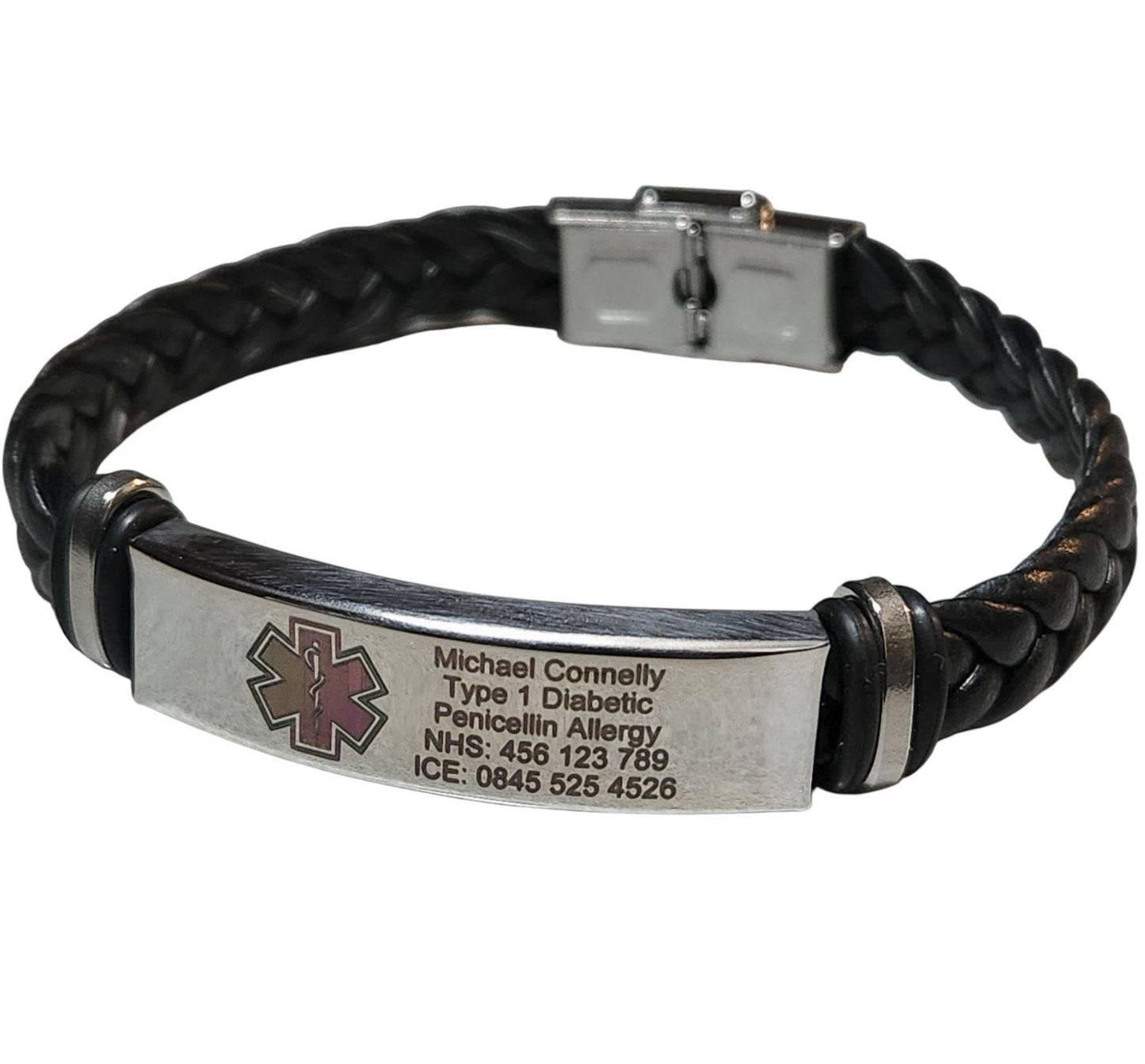 Personalised Medical Hand Bracelet with Engraving – Stylish and Life-Saving Accessory