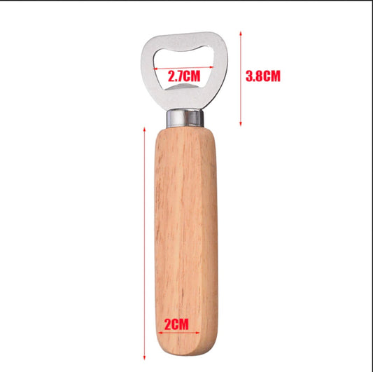 Personalised Wooden Bottle Opener – Custom Engraved Gift for Dad, Grandad, Husband, Birthday, Father’s Day, Christmas, BBQ