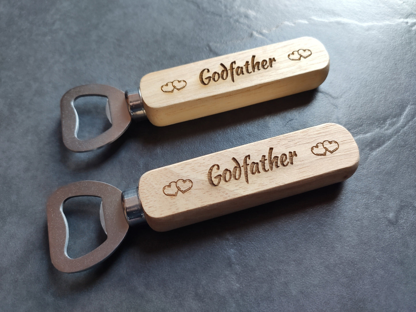 Personalised Wooden Bottle Opener – Custom Engraved Gift for Dad, Grandad, Husband, Birthday, Father’s Day, Christmas, BBQ