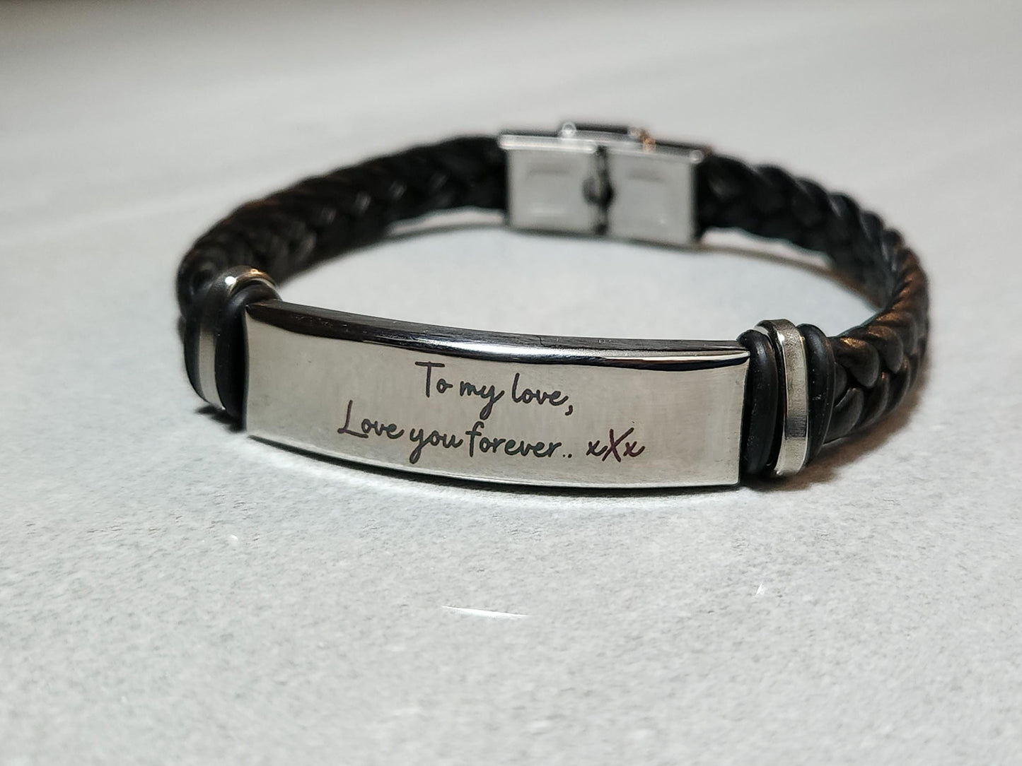 Custom Handwriting Hand Bracelet – Personalize with Your Handwritten Text! Unique Personalised Engraved Designs for Every Occasion.