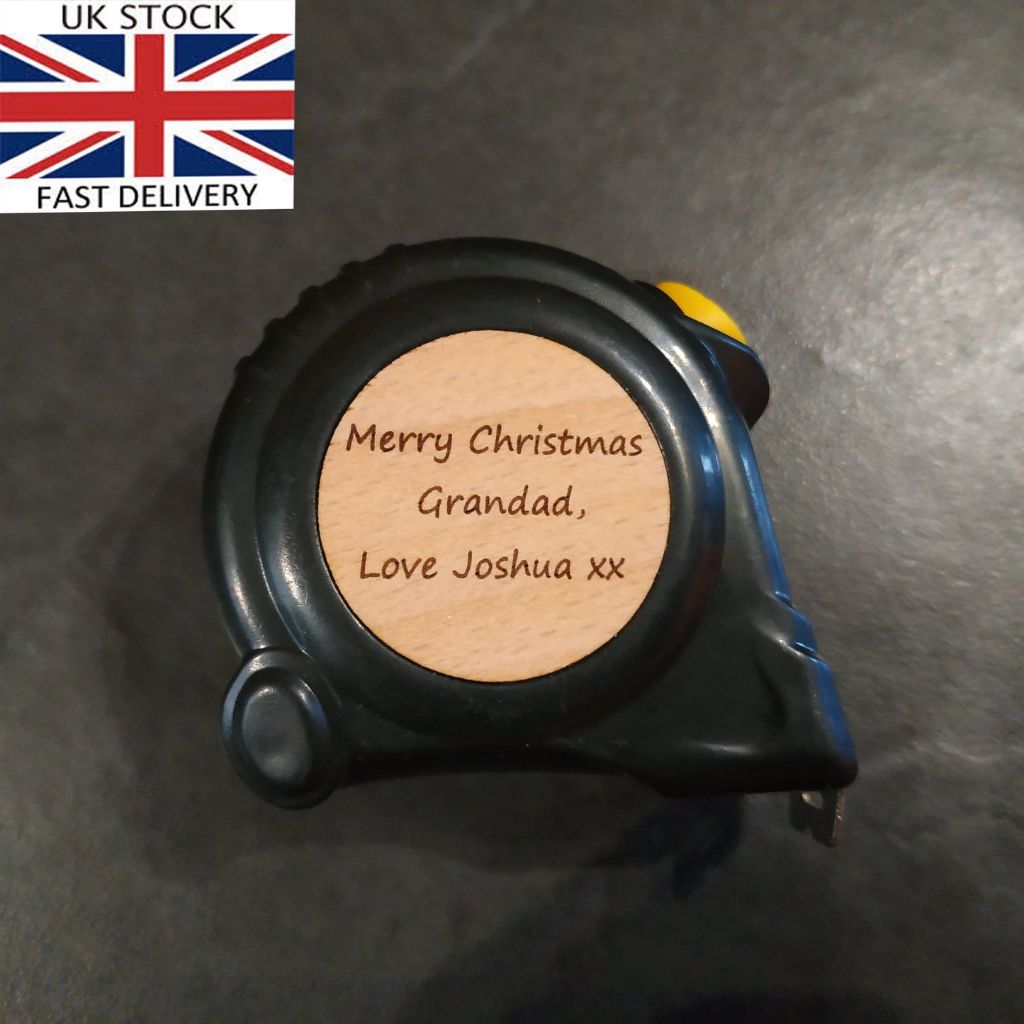 Personalised Engraved Tape Measure Grandad Father idea Gift Birthday tool Dad