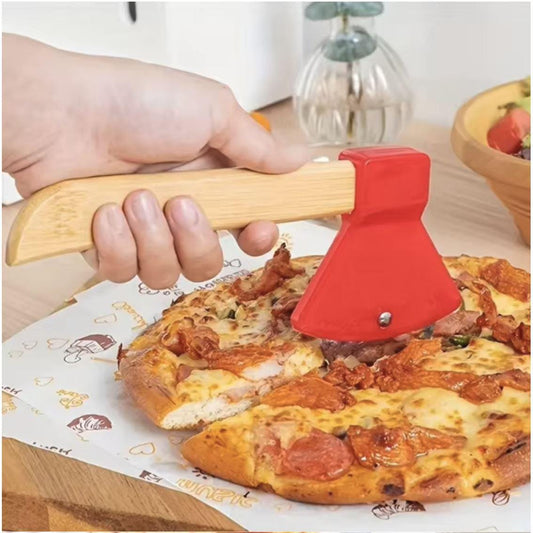 Personalized Pizza Cutter: Engraved Wood Handle, Custom Kitchen Tool