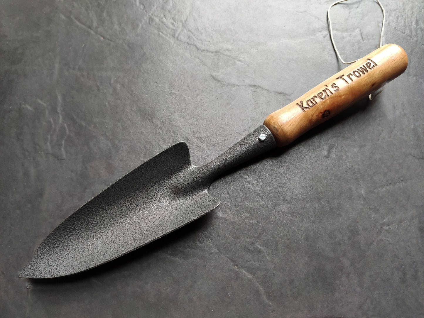Personalised Engraved Home Gardening Tools Set Gift Retirement Fork Shovel Spade Custom Present Thank you Wooden Steel
