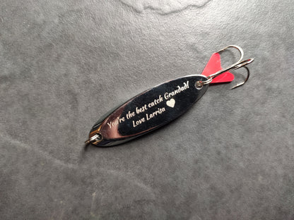 Personalised Laser Engraved Fishing Lure - Best Gift for Fisherman!