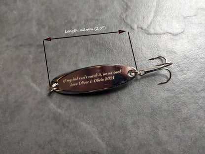 Personalised Laser Engraved Fishing Lure - Best Gift for Fisherman!