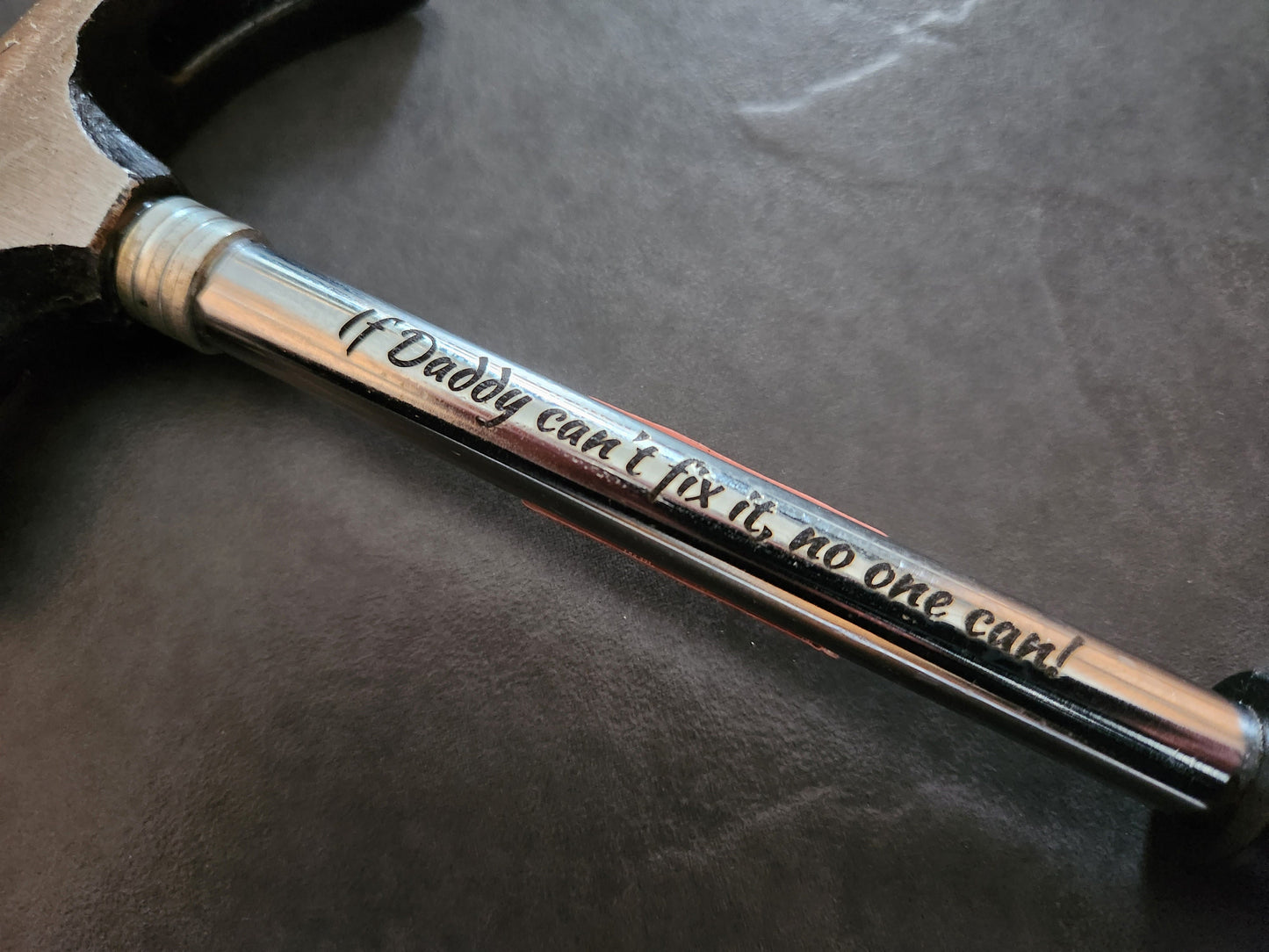 Personalized Laser Engraved Tool Set: Custom Hammer, Tape, Pencil