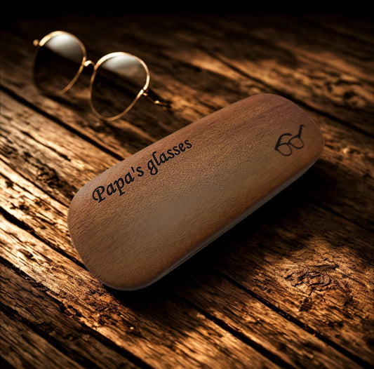 Personalised Glasses Case with Custom Text – Engraved Gift for Him or Her – Protective, Stylish & Unique Eyewear Holder Spectaculars Gogles