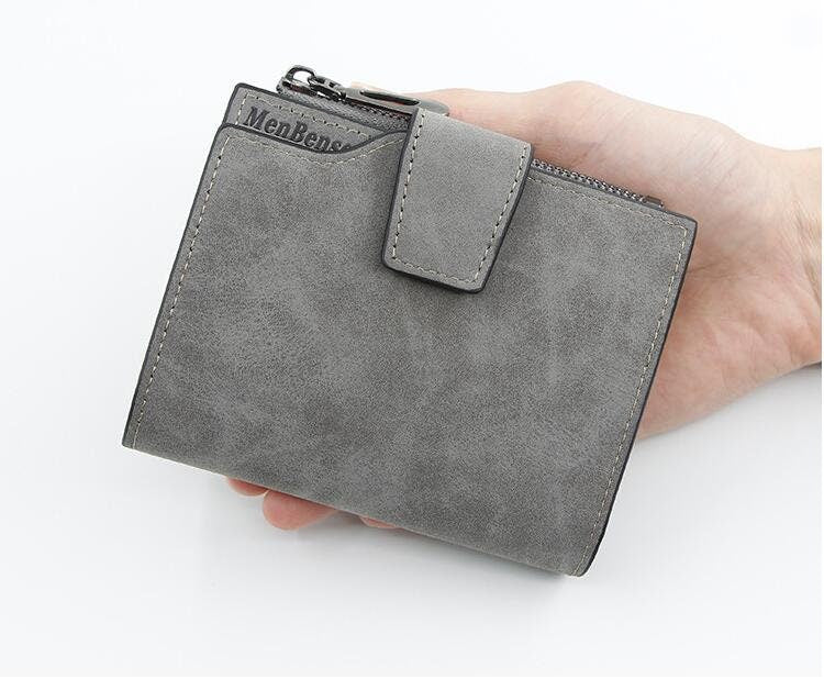 Personalized Photo Wallet: Engraved Vegan Leather Zipper Purse
