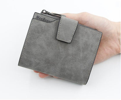 Personalized Photo Wallet: Engraved Vegan Leather Zipper Purse